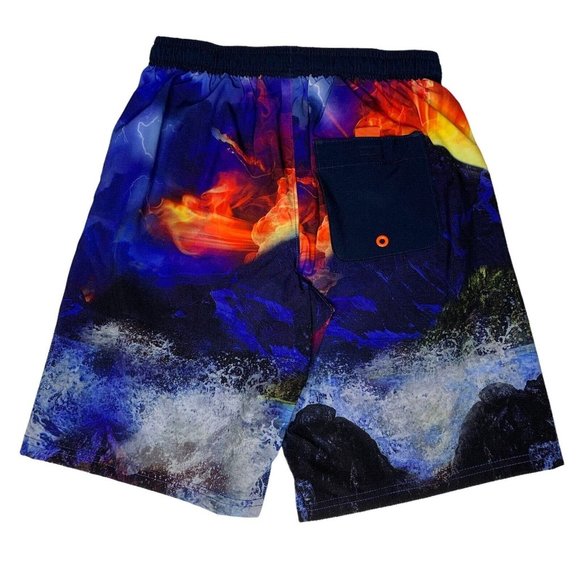 Wonder Nation Dinosaur Swim Trunks Boys Large 10-12 Pull On Back Elastic NWOT - Picture 4 of 6
